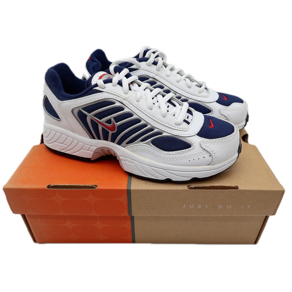 Nike Attest VII GS Kids Size 4.5Y Vintage 2006 White Navy Red 312981-161 New